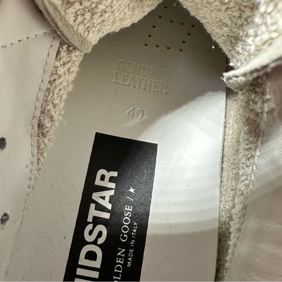 NWOB Golden Goose Sneakers Womens Size 9.5 Mid Star Mixed Leather Glitter  EU 40 - Picture 13 of 16